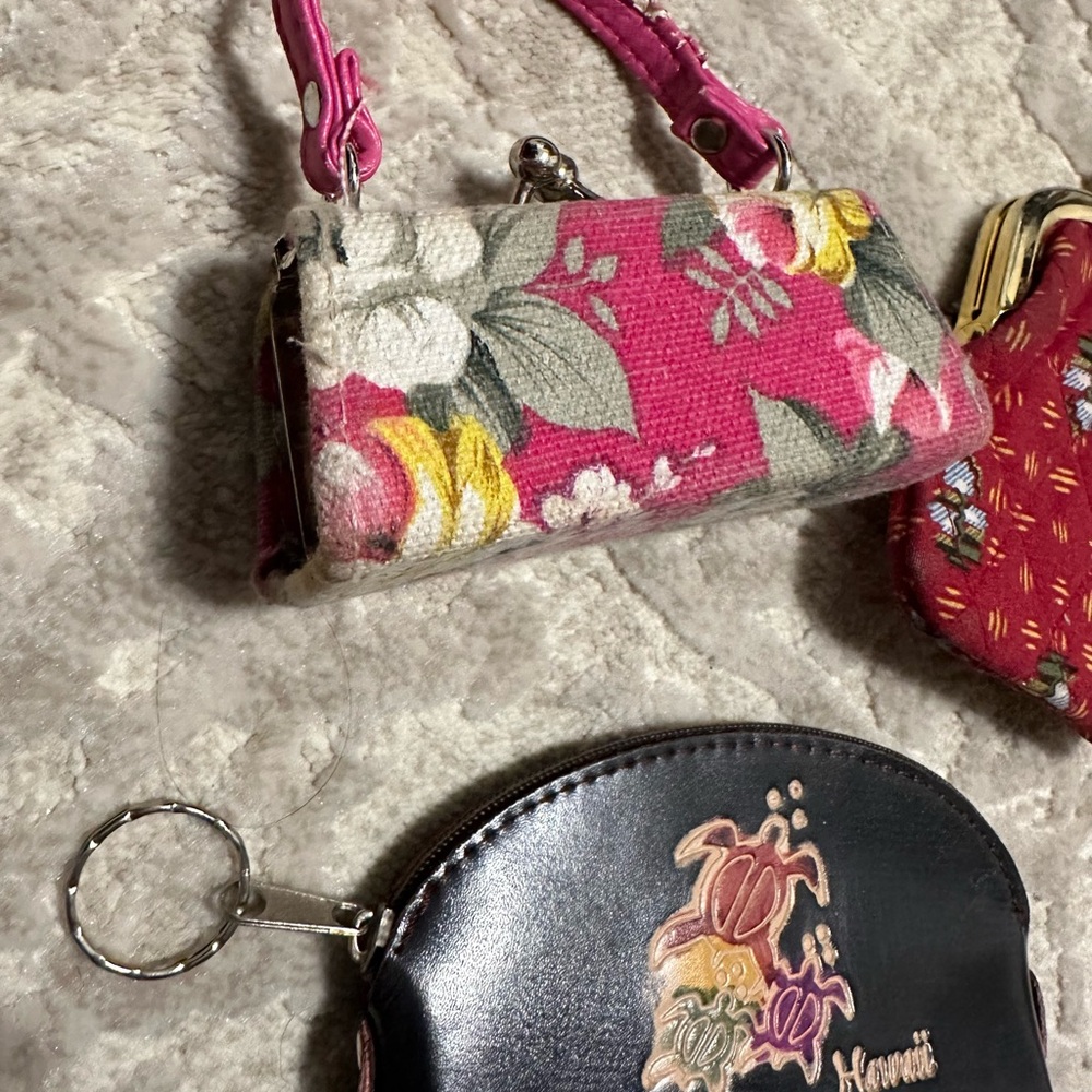 Floral and Patterned Coin Purses Set - Picture 2 of 3